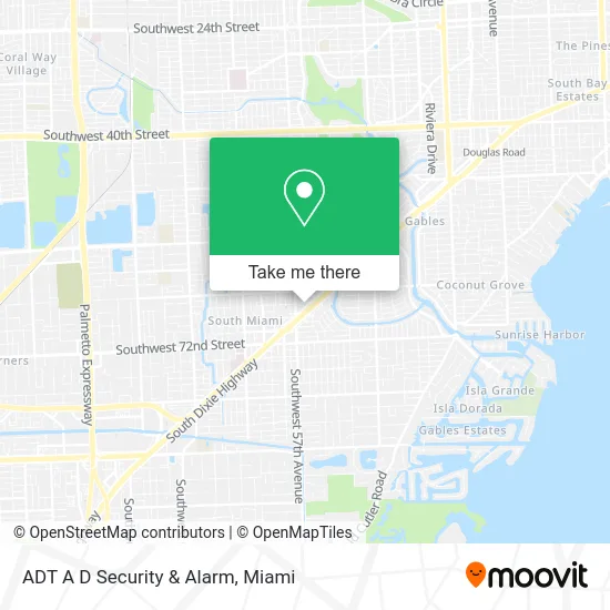 ADT A D Security & Alarm map