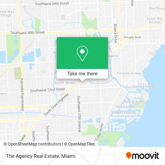 The Agency Real Estate map
