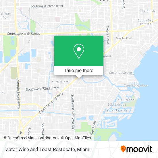 Mapa de Zatar Wine and Toast Restocafe