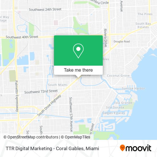 TTR Digital Marketing - Coral Gables map