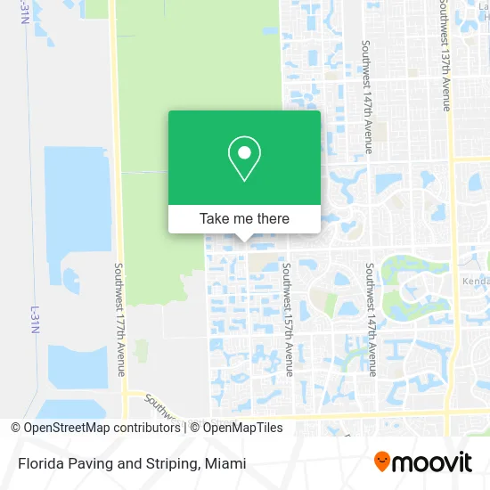Florida Paving and Striping map