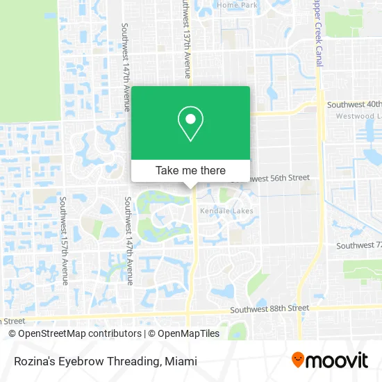 Rozina's Eyebrow Threading map