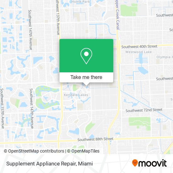 Supplement Appliance Repair map