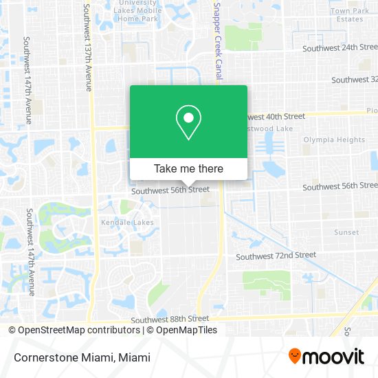 Cornerstone Miami map