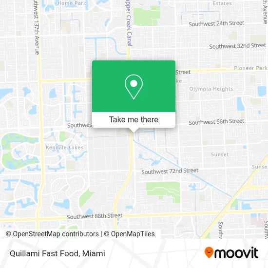 Quillami Fast Food map