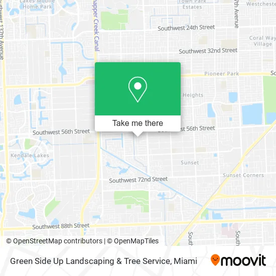 Green Side Up Landscaping & Tree Service map