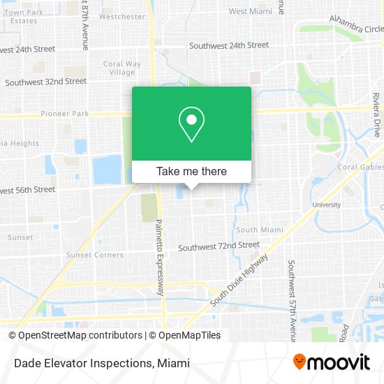 Dade Elevator Inspections map