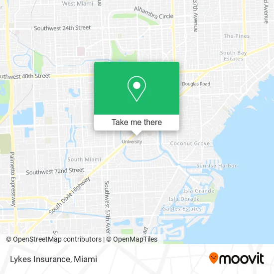 Lykes Insurance map