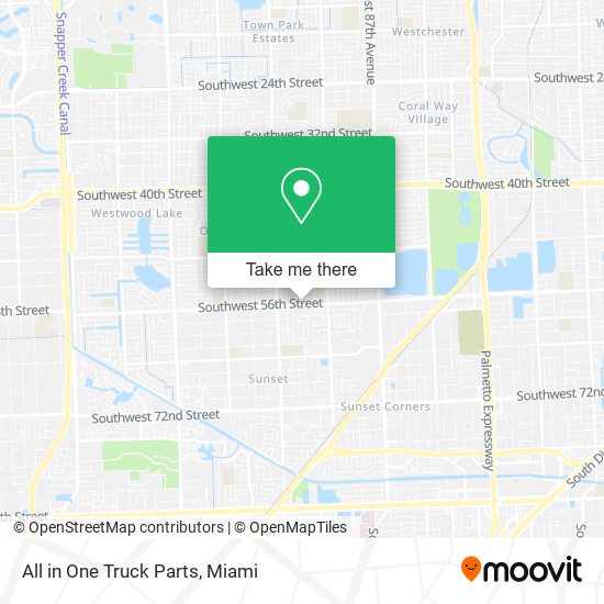 Mapa de All in One Truck Parts