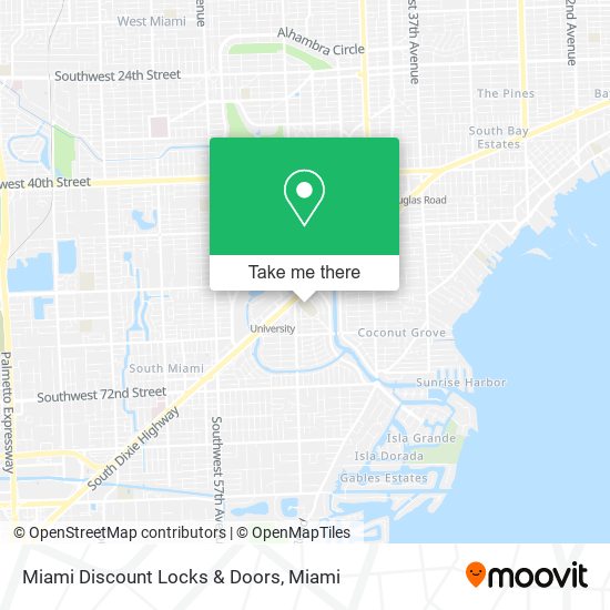 Mapa de Miami Discount Locks & Doors