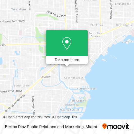 Bertha Diaz Public Relations and Marketing map