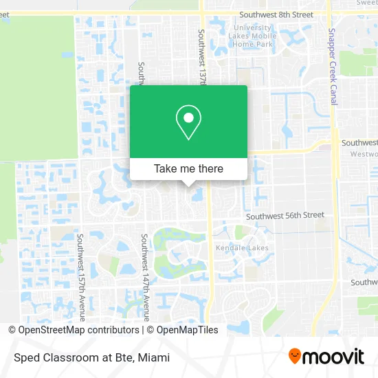 Sped Classroom at Bte map