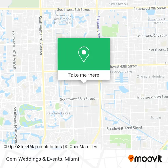Gem Weddings & Events map