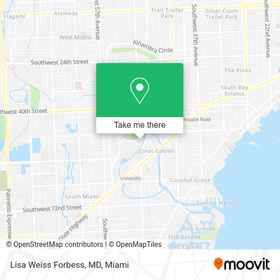 Lisa Weiss Forbess, MD map