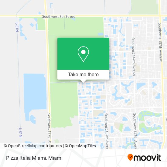 Mapa de Pizza Italia Miami