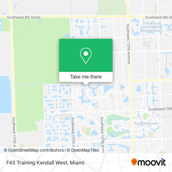 F45 Training Kendall West map