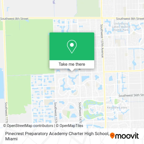 Pinecrest Preparatory Academy Charter High School map