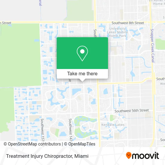 Treatment Injury Chiropractor map