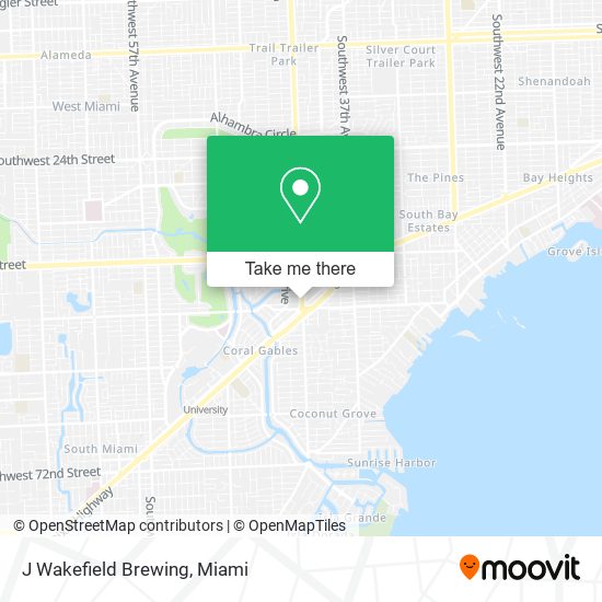 J Wakefield Brewing map