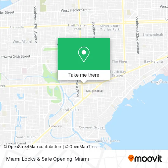 Miami Locks & Safe Opening map
