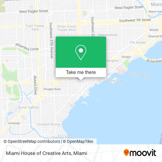 Miami House of Creative Arts map