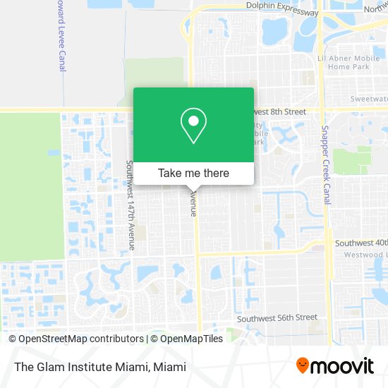 Mapa de The Glam Institute Miami