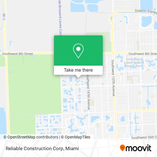 Reliable Construction Corp map