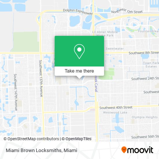 Miami Brown Locksmiths map