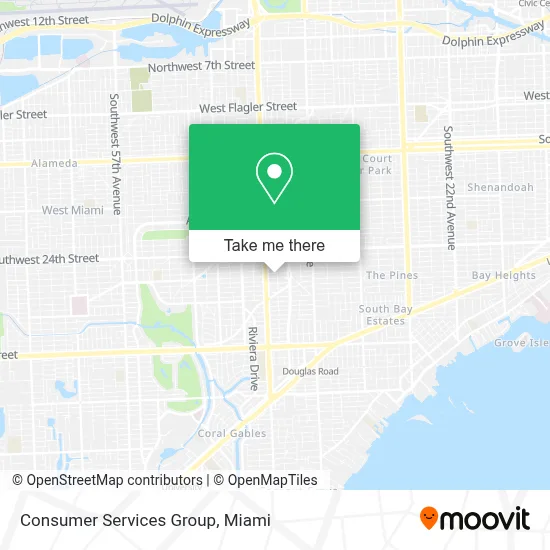 Consumer Services Group map