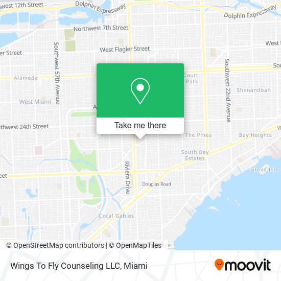 Wings To Fly Counseling LLC map