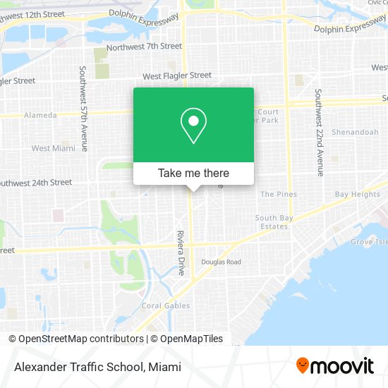 Alexander Traffic School map