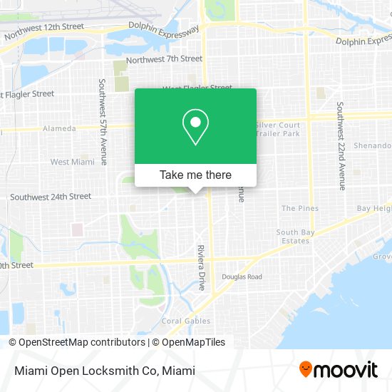 Mapa de Miami Open Locksmith Co