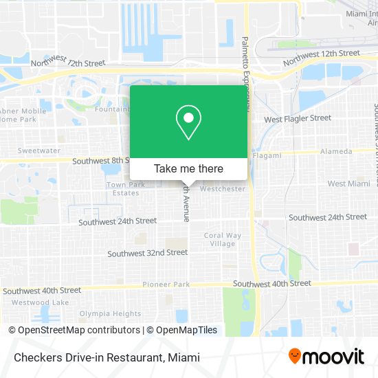 Checkers Drive-in Restaurant map