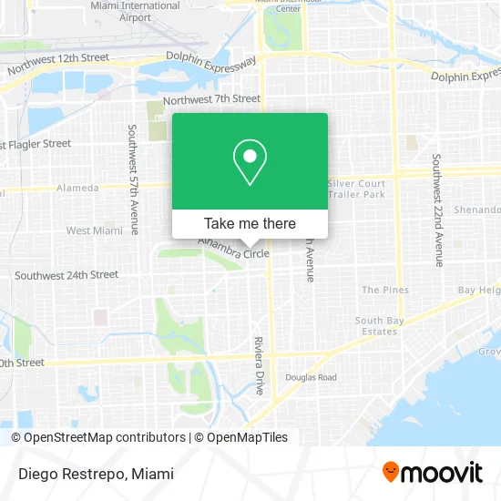 Diego Restrepo map