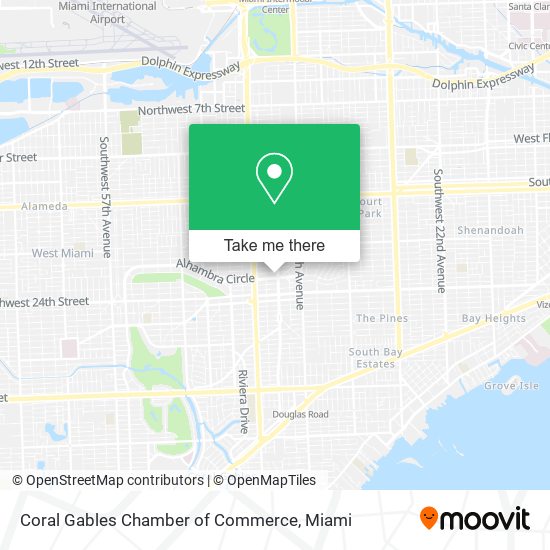 Coral Gables Chamber of Commerce map