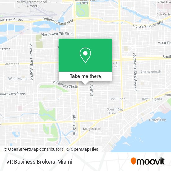 VR Business Brokers map