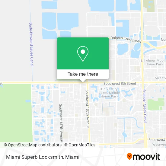 Miami Superb Locksmith map