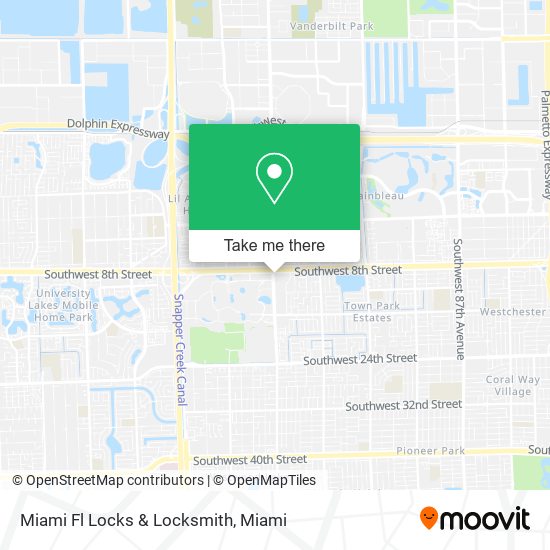 Mapa de Miami Fl Locks & Locksmith