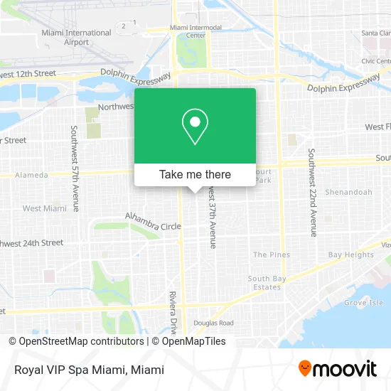 Royal VIP Spa Miami map