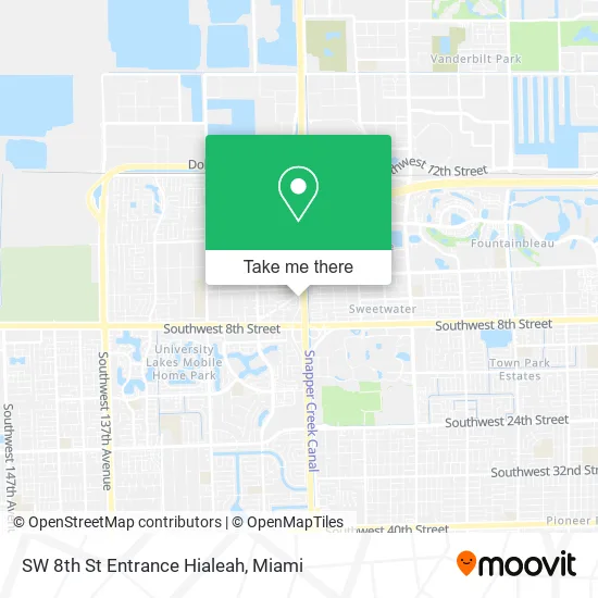 SW 8th St Entrance Hialeah map