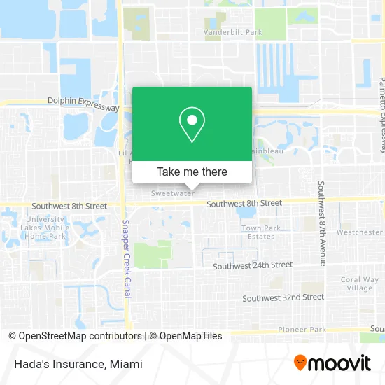 Hada's Insurance map