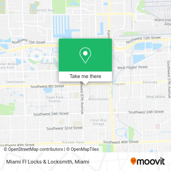 Miami Fl Locks & Locksmith map