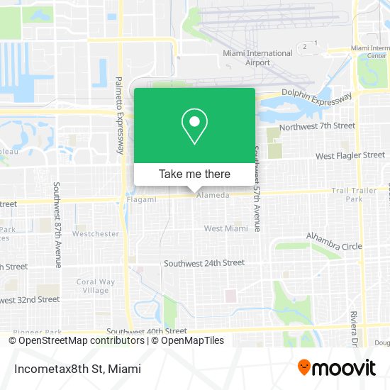 Mapa de Incometax8th St