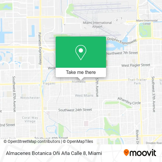 Mapa de Almacenes Botanica Oñi Aña Calle 8