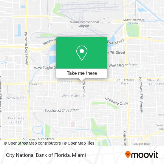 Mapa de City National Bank of Florida