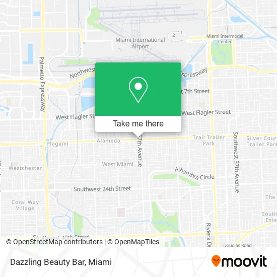 Dazzling Beauty Bar map