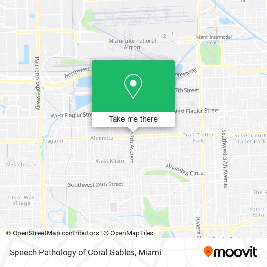 Speech Pathology of Coral Gables map