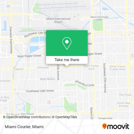 Miami Courier map