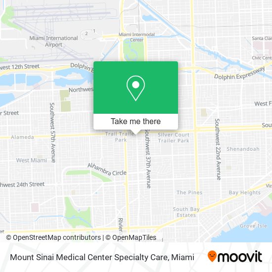 Mapa de Mount Sinai Medical Center Specialty Care