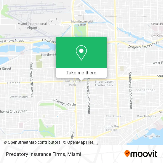 Predatory Insurance Firms map